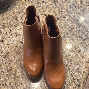 Brown Leather Ankle Boots